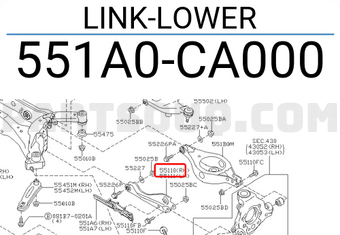 Nissan 551A0CA000 LINK-LOWER