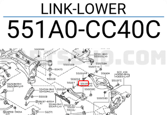 Nissan 551A0CC40C LINK-LOWER