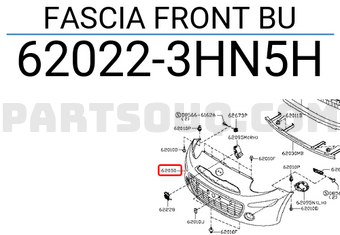 Nissan 620223HN5H FASCIA FRONT BU