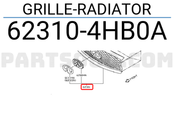 Nissan 623104HB0A GRILLE-RADIATOR
