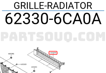 Nissan 623306CA0A GRILLE-RADIATOR