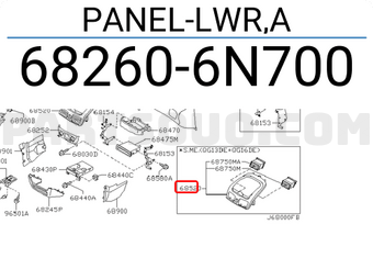Nissan 682606N700 PANEL-LWR,A