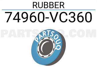 Nissan 74960VC360 RUBBER