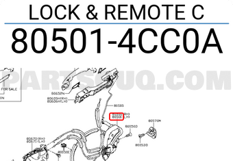Nissan 805014CC0A LOCK & REMOTE C
