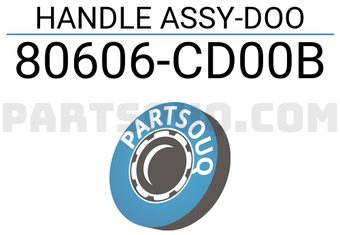 Nissan 80606CD00B HANDLE ASSY-DOO