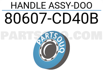 Nissan 80607CD40B HANDLE ASSY-DOO