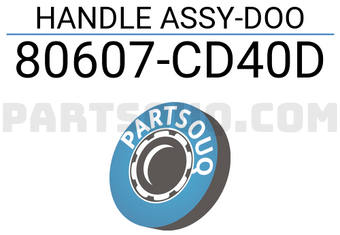 Nissan 80607CD40D HANDLE ASSY-DOO