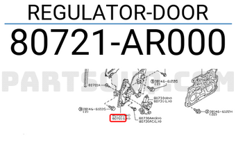 Nissan 80721AR000 REGULATOR-DOOR