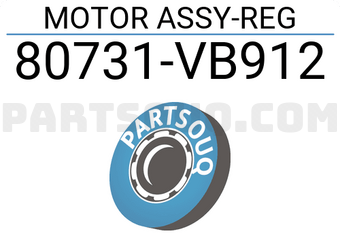 Nissan 80731VB912 MOTOR ASSY-REG