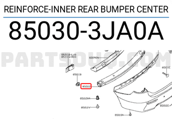 Nissan 850303JA0A REINFORCE-INNER REAR BUMPER CENTER