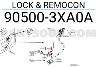 Nissan 905003XA0A LOCK & REMOCON