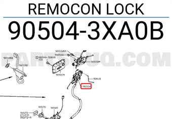 Nissan 905043XA0B REMOCON LOCK