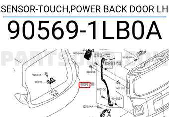 Nissan 905691LB0A SENSOR-TOUCH,POWER BACK DOOR LH