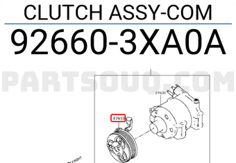 Nissan 926603XA0A CLUTCH ASSY-COM