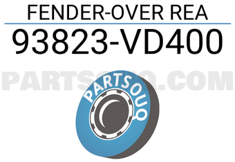 Nissan 93823VD400 FENDER-OVER REA