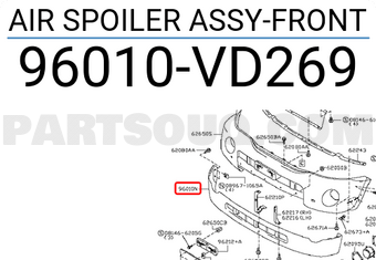Nissan 96010VD269 AIR SPOILER ASSY-FRONT