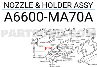 Nissan A6600MA70A NOZZLE & HOLDER ASSY