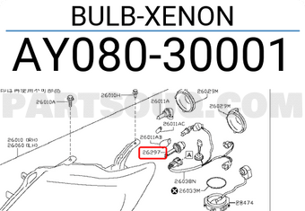 Nissan AY08030001 BULB-XENON
