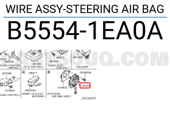 Nissan B55541EA0A WIRE ASSY-STEERING AIR BAG