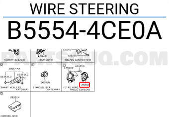 Nissan B55544CE0A WIRE STEERING