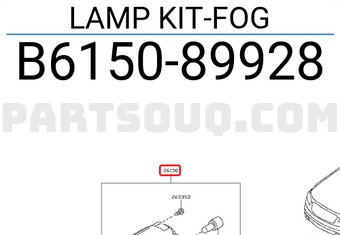 Nissan B615089928 LAMP KIT-FOG