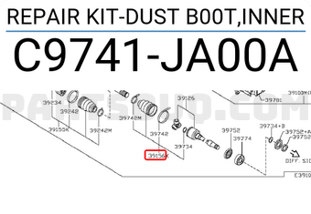 Nissan C9741JA00A REPAIR KIT-DUST B00T,INNER