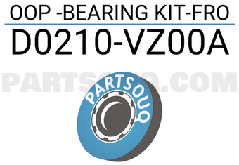 Nissan D0210VZ00A OOP -BEARING KIT-FRO