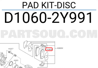 Nissan D10602Y991 PAD KIT-DISC