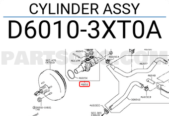 Nissan D60103XT0A CYLINDER ASSY
