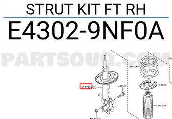 Nissan E43029NF0A STRUT KIT FT RH