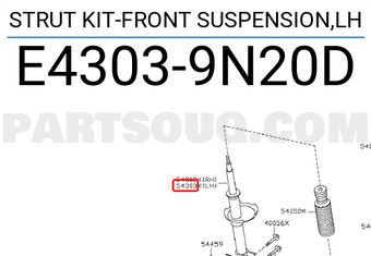 Nissan E43039N20D STRUT KIT-FRONT SUSPENSION,LH