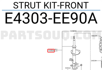 Nissan E4303EE90A STRUT KIT-FRONT