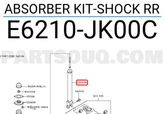 Nissan E6210JK00C ABSORBER KIT-SHOCK RR