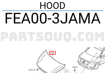 Nissan FEA003JAMA HOOD