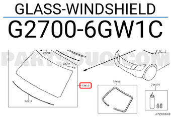 Nissan G27006GW1C GLASS-WINDSHIELD