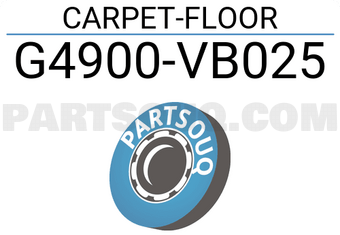 Nissan G4900VB025 CARPET-FLOOR