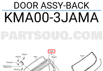 Nissan KMA003JAMA DOOR ASSY-BACK