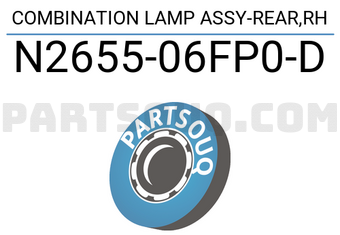 Nissan N265506FP0D COMBINATION LAMP ASSY-REAR,RH
