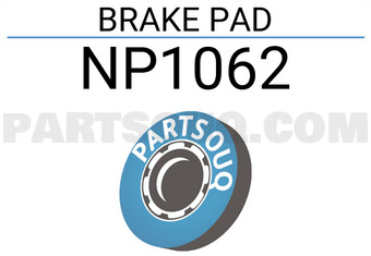 Nisshinbo NP1062 BRAKE PAD
