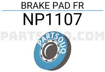Nisshinbo NP1107 BRAKE PAD FR