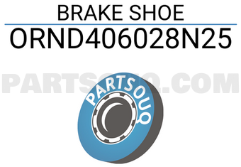 ORIENT SPARE PARTS ORND406028N25 BRAKE SHOE