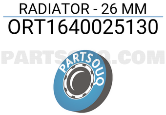 ORIENT SPARE PARTS ORT1640025130 RADIATOR - 26 MM