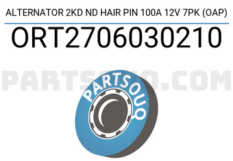 ORIENT SPARE PARTS ORT2706030210 ALTERNATOR 2KD ND HAIR PIN 100A 12V 7PK (OAP)