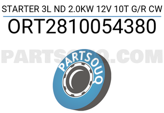 ORIENT SPARE PARTS ORT2810054380 STARTER 3L ND 2.0KW 12V 10T G/R CW