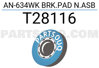 Paraut T28116 AN-634WK BRK.PAD N.ASB