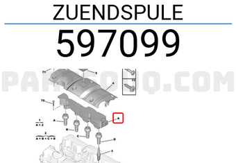 Peugeot 597099 ZUENDSPULE