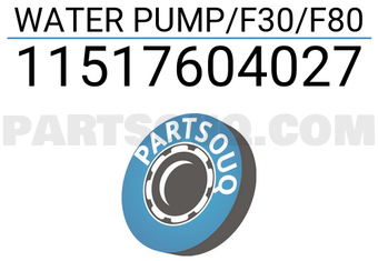 Pierburg 11517604027 WATER PUMP/F30/F80