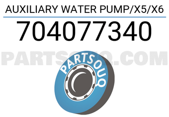 Pierburg 704077340 AUXILIARY WATER PUMP/X5/X6