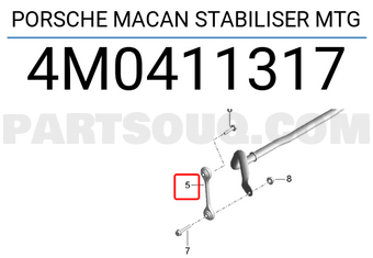 Porsche 4M0411317 PORSCHE MACAN STABILISER MTG