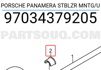 Porsche 97034379205 PORSCHE PANAMERA STBLZR MNTG/U